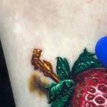 Tattoos - Realistic Strawberry Tattoo - 134499